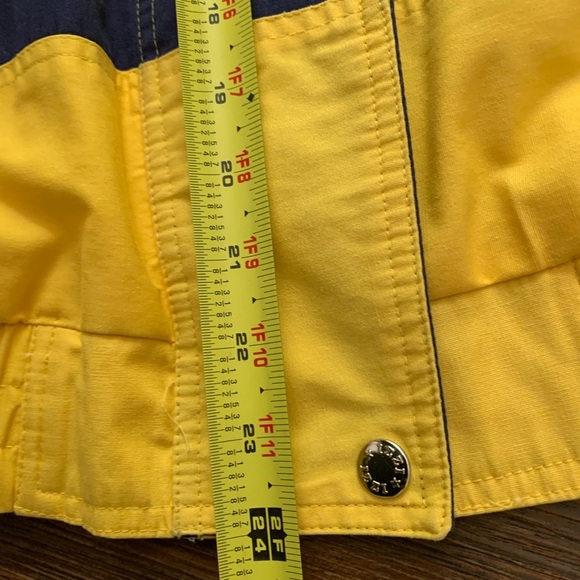 IZZI SPIRIT Vintage Jacket Sz Large Nautical Retro Preppy White And Yellow - Picture 12 of 13